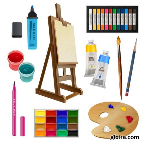 Professional set painting for artist