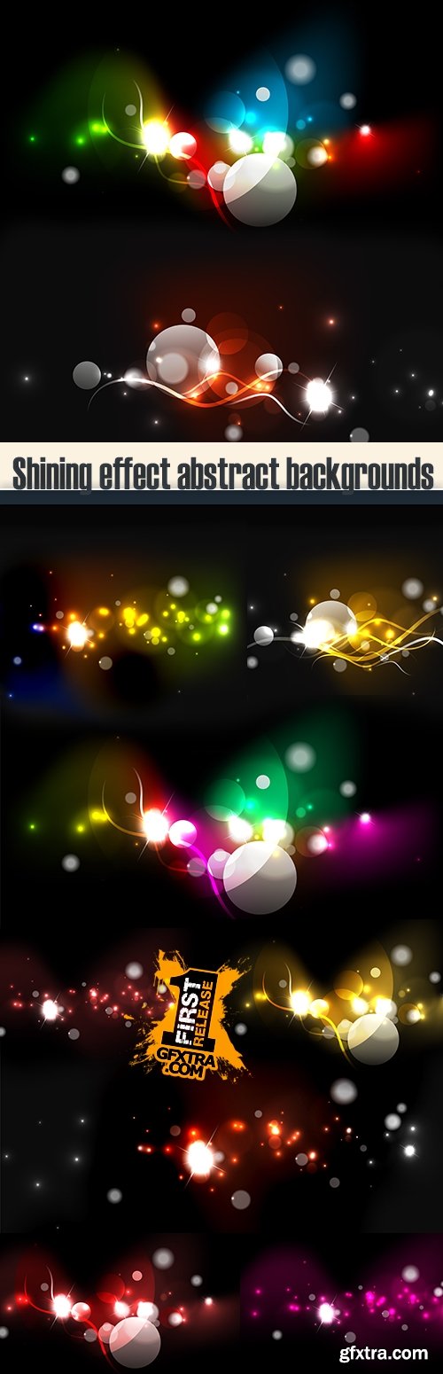 Shining effect abstract backgrounds