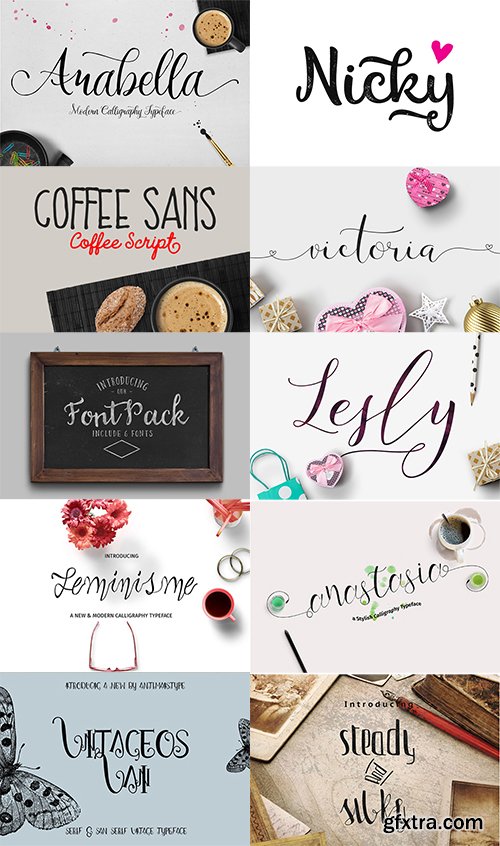 The Gorgeous 13 Font Bundle