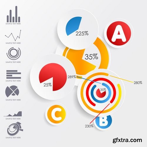 Infographics Business design collection 96