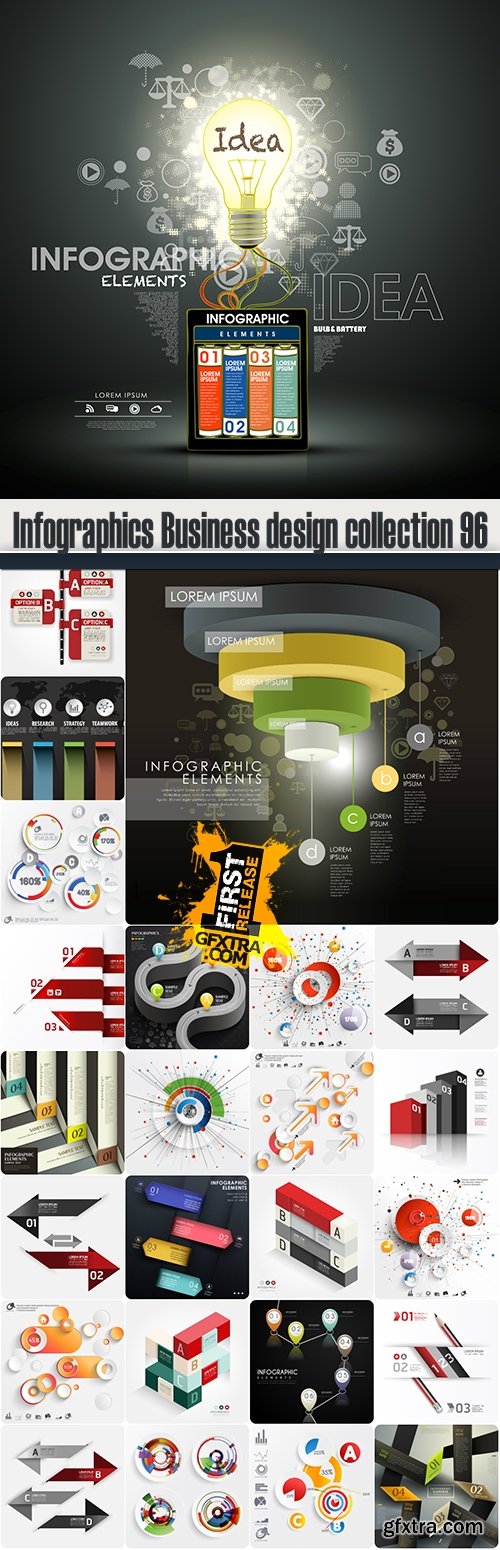 Infographics Business design collection 96