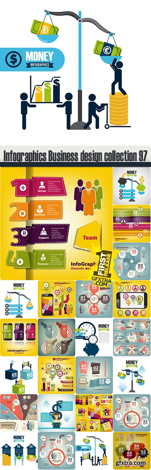 Infographics Business design collection 97