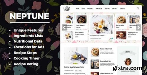 ThemeForest - Neptune v4.0 - Theme for Food Recipe Bloggers & Chefs - 12915290