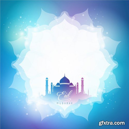 Eid Mubarak Papercut Style 2 - 48 EPS