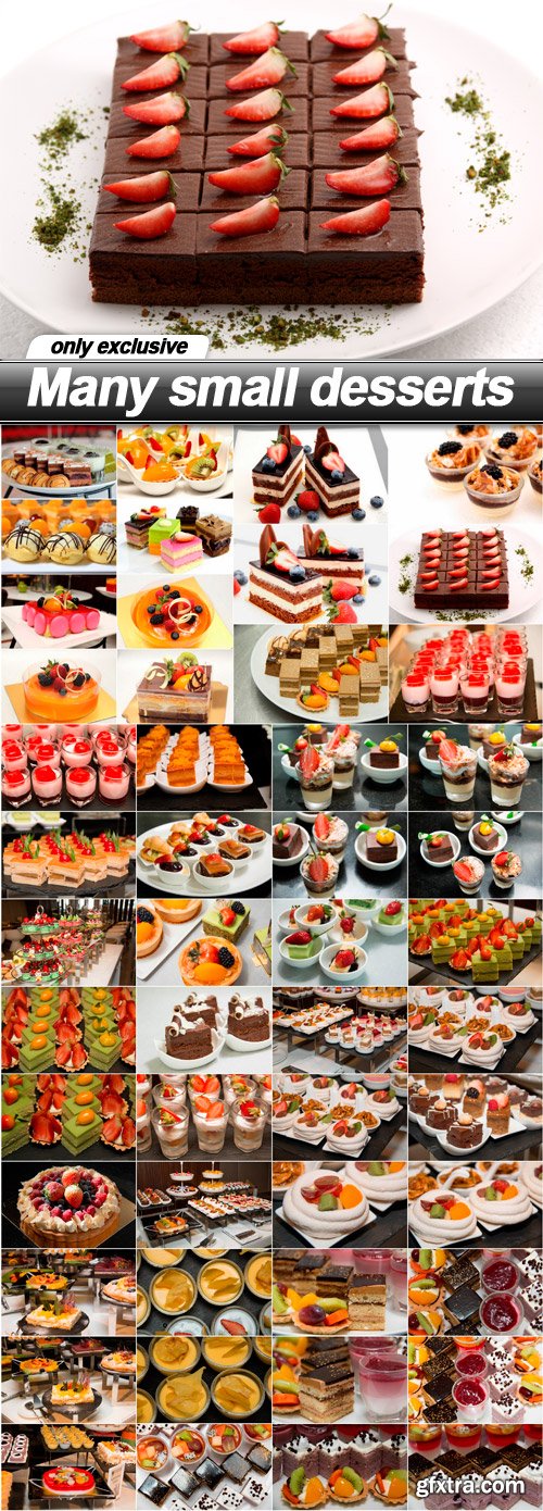 Many small desserts - 50 UHQ JPEG