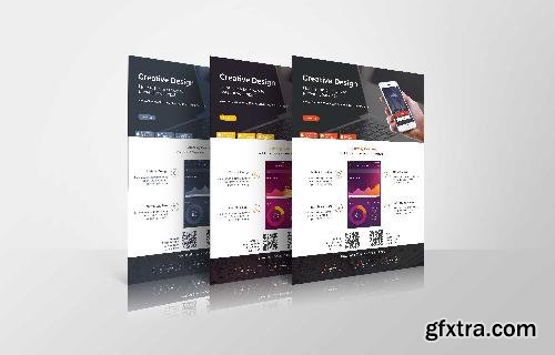 CreativeMarket Mobile App Promotional Flyer 683505