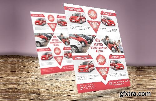 CreativeMarket Car for Sale Flyer 684470