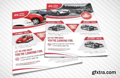 CreativeMarket Car for Sale Flyer 684470