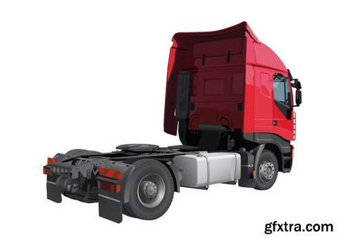 Collection of vehicle car truck tractor vector image 25 EPS