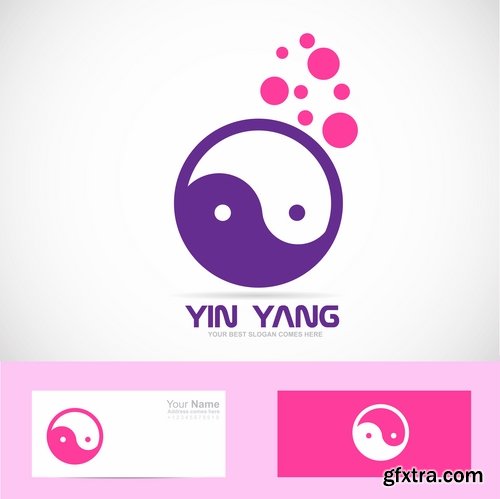 Collection picture vector logo illustration of the business campaign 40-25 Eps