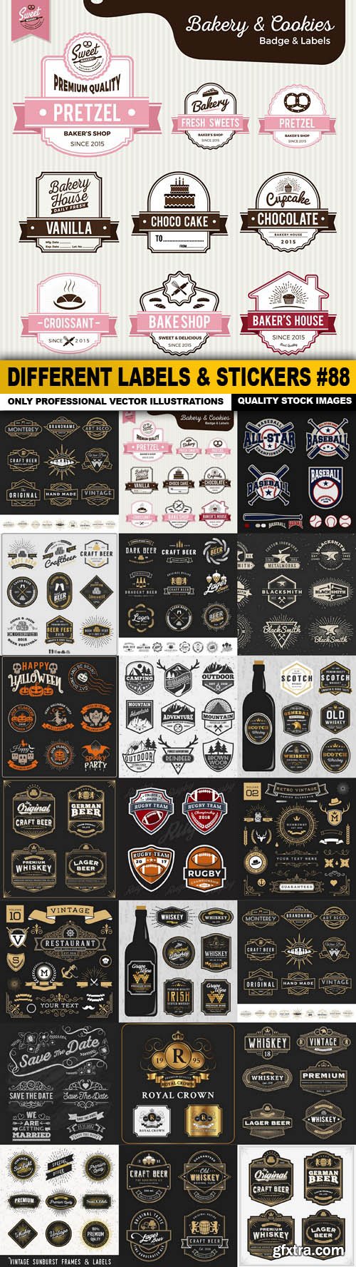 Different Labels & Stickers #88 - 20 Vector