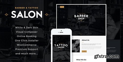 ThemeForest - Salon v2.0 - Barbershop & Tatoo WordPress Theme - 11827115