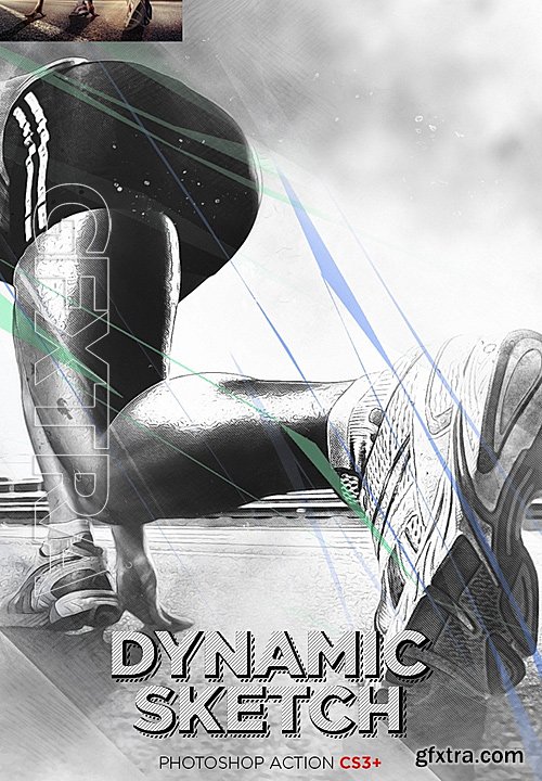 GraphicRiver - Dynamic Sketch Photoshop Action 16363579