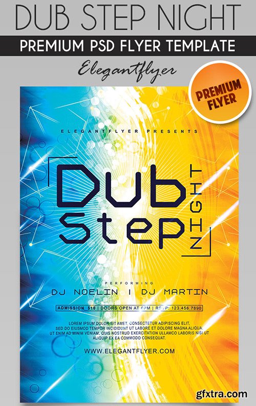 Dub Step Night – Flyer PSD Template + Facebook Cover