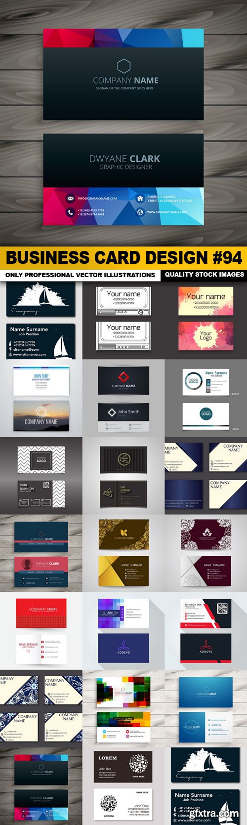 Business Card Design #94 - 20 Vector