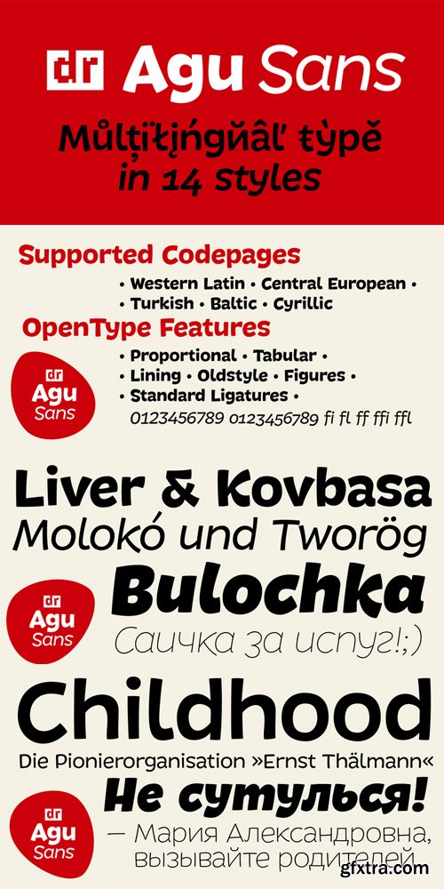 DR Agu Sans Font Family $299