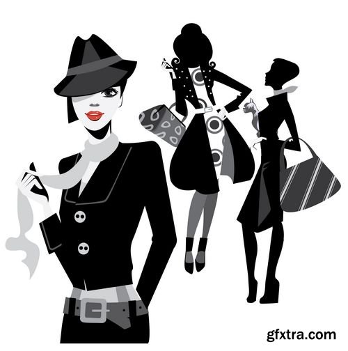 Fashion girls handbags and purchases