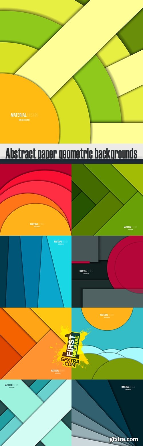 Abstract paper geometric backgrounds