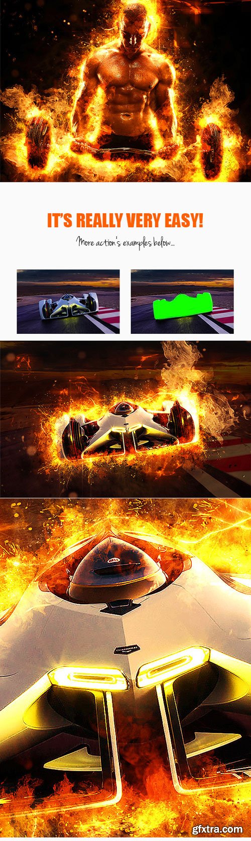 GraphicRiver - Fire Photoshop Action - 16479230