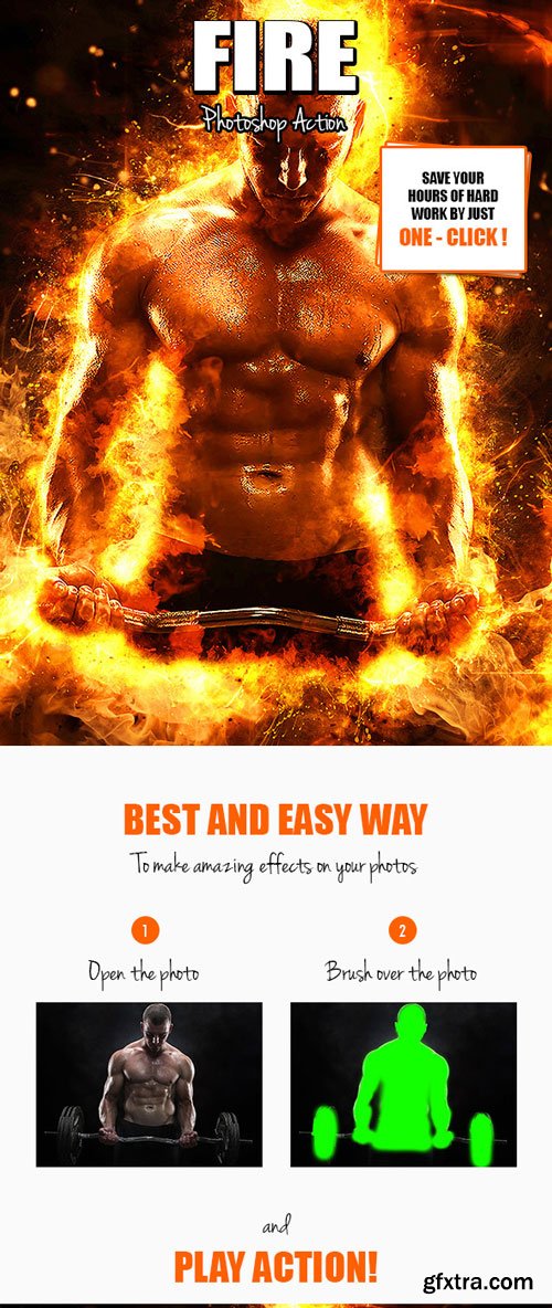 GraphicRiver - Fire Photoshop Action - 16479230