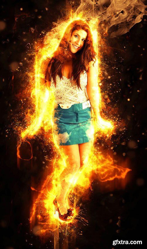 GraphicRiver - Fire Photoshop Action - 16479230