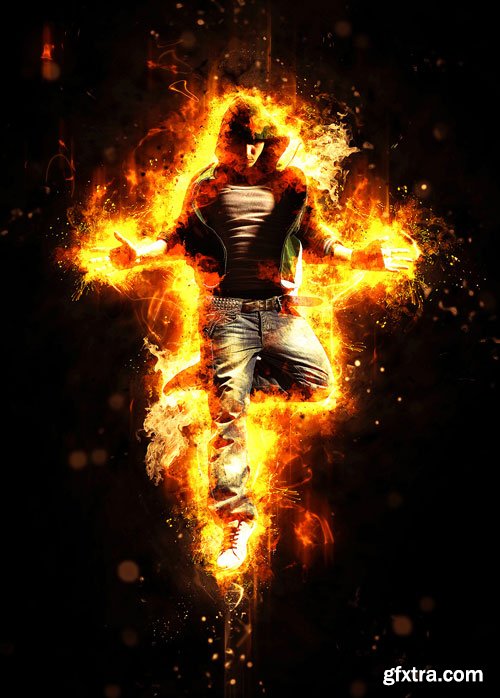 GraphicRiver - Fire Photoshop Action - 16479230