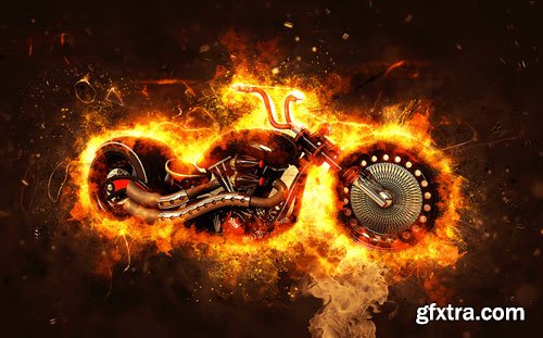 GraphicRiver - Fire Photoshop Action - 16479230