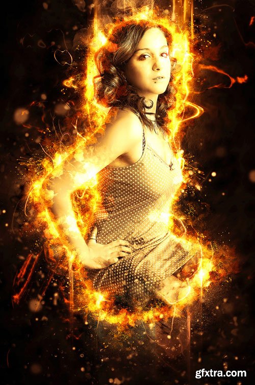 GraphicRiver - Fire Photoshop Action - 16479230