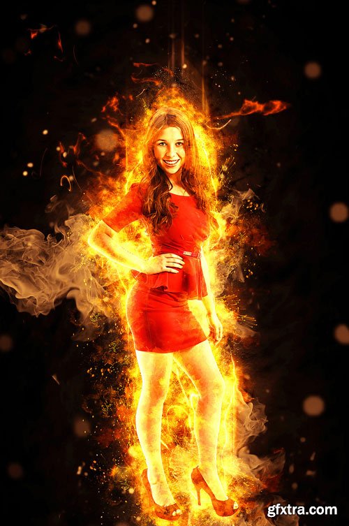 GraphicRiver - Fire Photoshop Action - 16479230