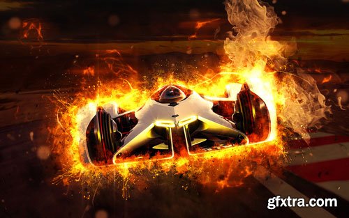 GraphicRiver - Fire Photoshop Action - 16479230