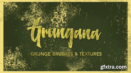 CreativeMarket Grungana Brush Pack w/ EXTRAS 705975