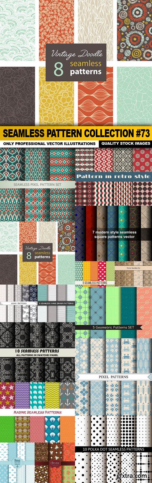 Seamless Pattern Collection #73 - 15 Vector