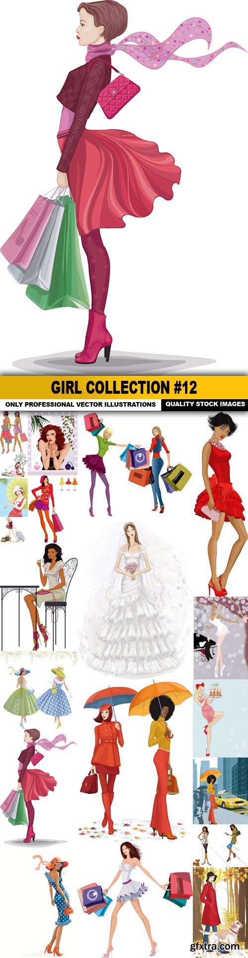 Girl Collection #12 - 20 Vector