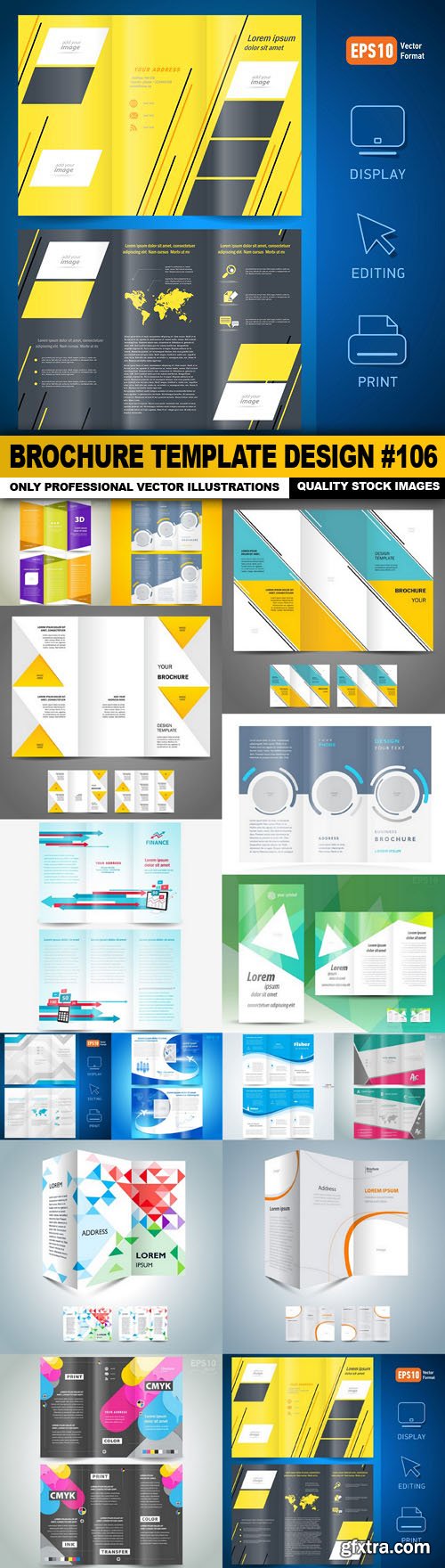 Brochure Template Design #106 - 15 Vector