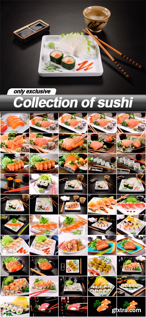 Collection of sushi - 50 UHQ JPEG