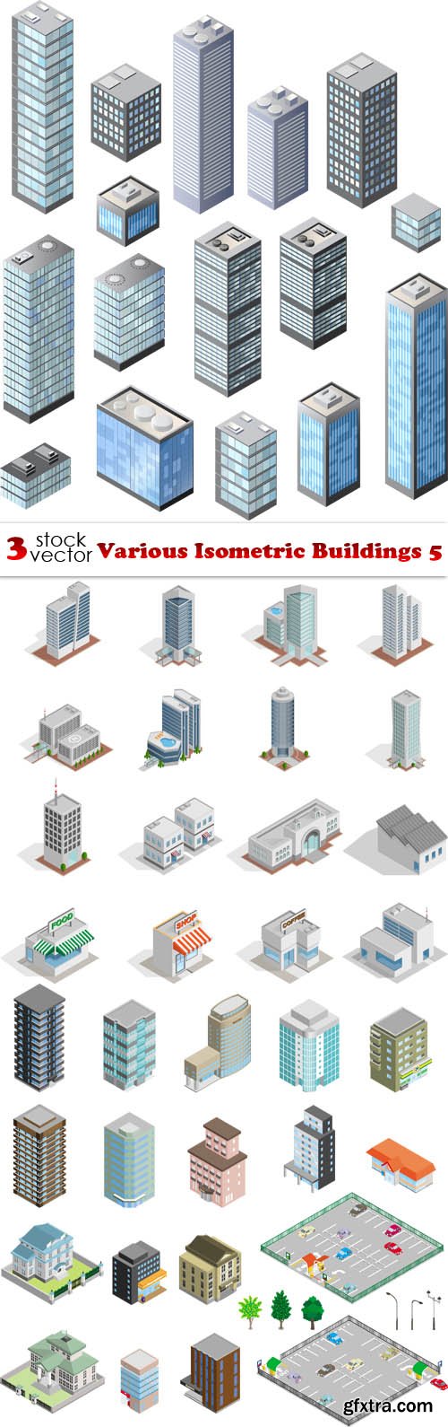 Vectors - Various Isometric Buildings 5