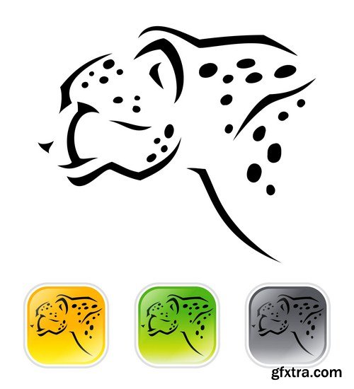 Cheetah symbol 10X EPS