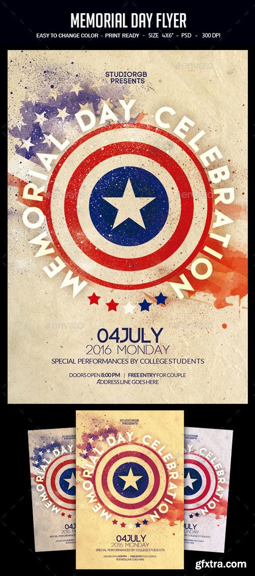 GraphicRiver - Memorial Day Flyer - 16439626