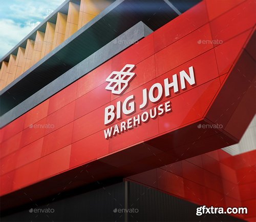 GraphicRiver - 3D Logo Signage Facade Wall Mock-Ups - 16439365