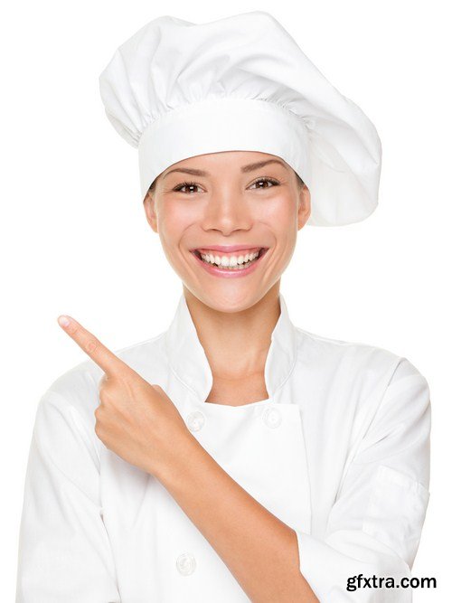 Chef showing blank sign 10X JPEG