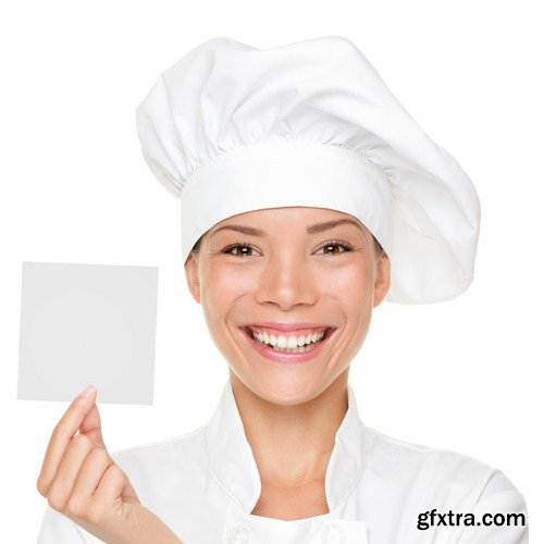 Chef showing blank sign 10X JPEG