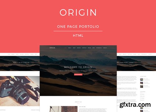 Origin - One Page Portfolio Template - CM 507633