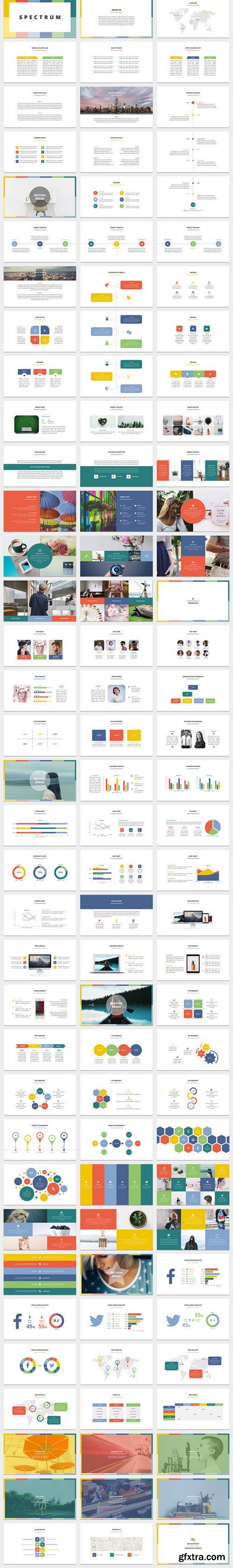 CM - Spectrum PowerPoint Template 714198