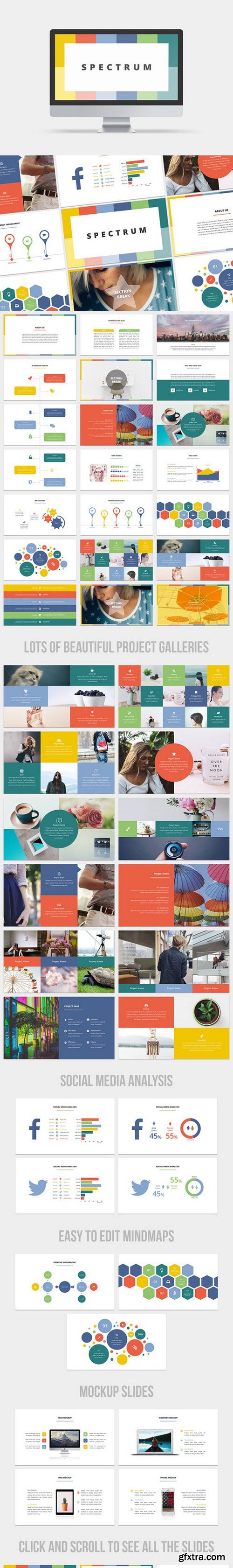 CM - Spectrum PowerPoint Template 714198