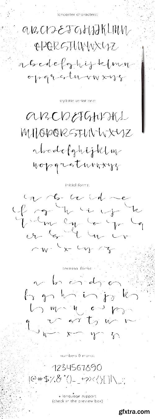 CreativeMarket Lancaster - calligraphic font 659039