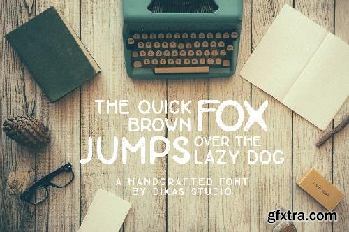 CreativeMarket Hantam Mereka - Handcrafted typeface 682338