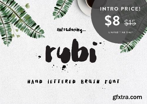 CreativeMarket Rubi Ink Brush Font 680961