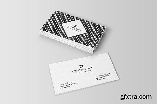 CreativeMarket Minimal Pattern Business Card 683987