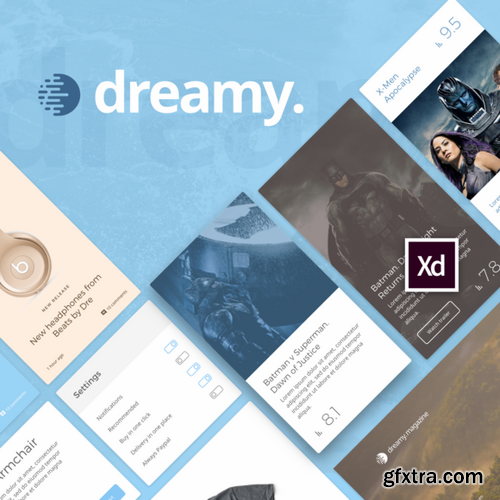 CM - Dreamy UI Kit for Adobe XD 689427