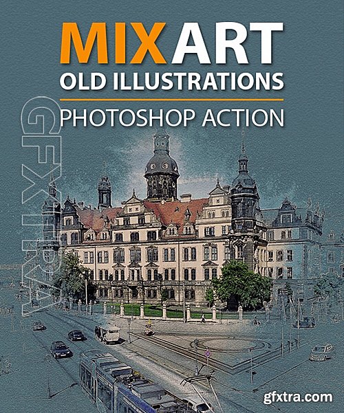 GraphicRiver - MixArt Old Illustrations Photoshop Action 16360446